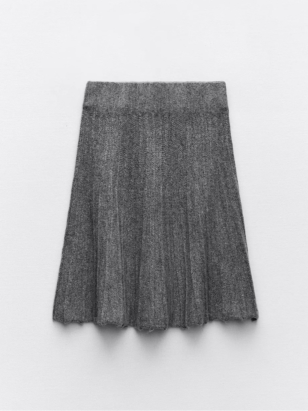 Zara Pleated Knit Mini Skirt